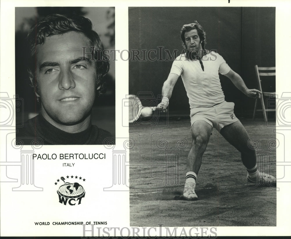 1970 Press Photo Tennis Professional Paolo Bertolucci - hcs01149- Historic Images