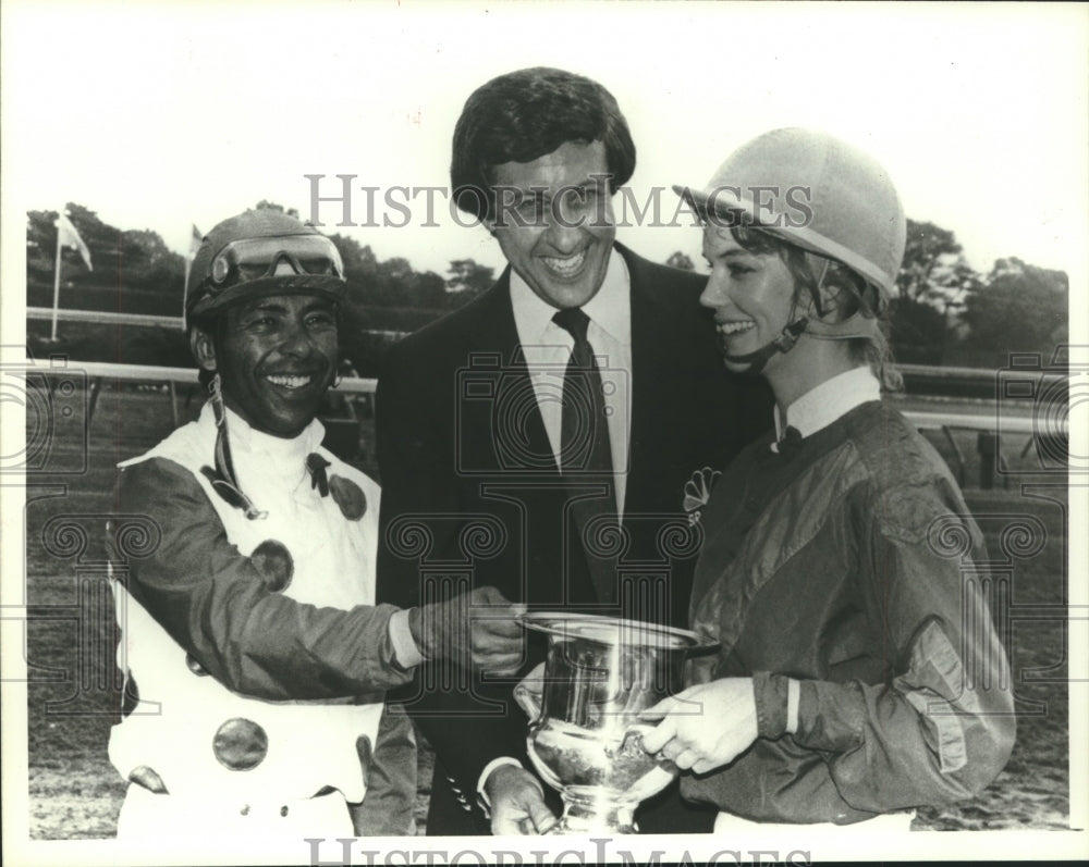 1987 Press Photo Participants in NBC&#39;s presentation of &quot;Sports Fantasies&quot; in NJ.- Historic Images