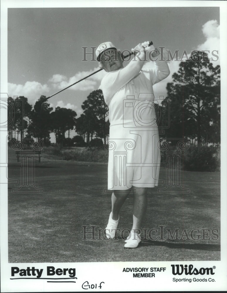 1984 Wilson Sporting Goods advisor, professional golfer Patty Berg - Historic Images