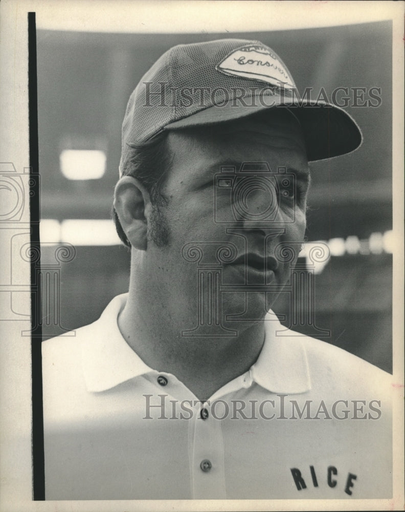 1972 Press Photo Rice University head football coach Al Conover. - hcs01424 - Historic Images