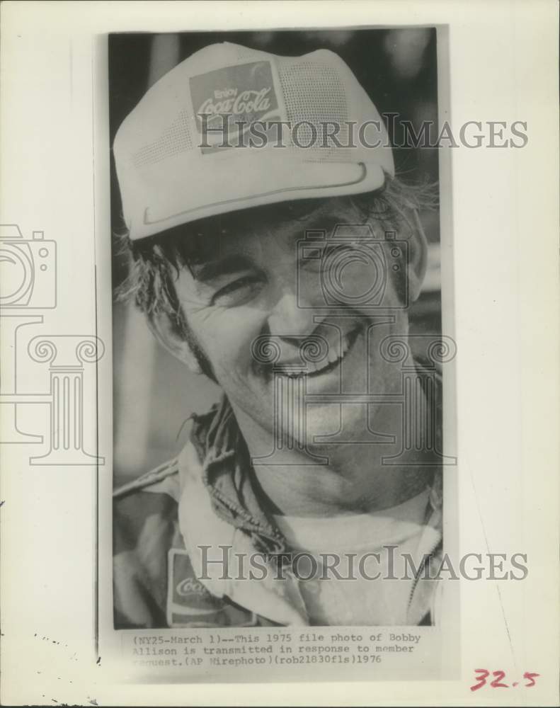 1975 Press Photo Bobby Allison, car racing driver - hcs02439- Historic Images