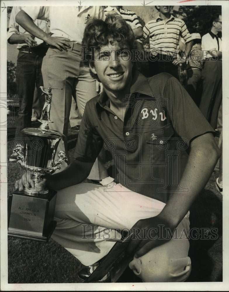 1978 Press Photo BYU golfer Bob Clampett, 1978 All America Champion - hcs02971- Historic Images