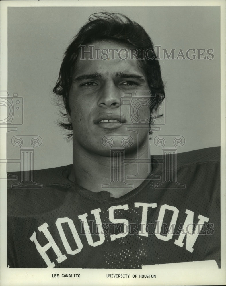 1973 University of Houston's football player Lee Canalito. - Historic Images