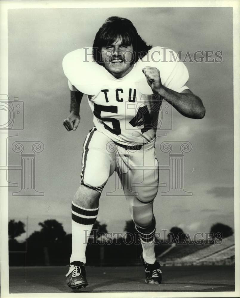 1976 Press Photo TCU&#39;s football player Jerry Caillier - hcs03266 - Historic Images