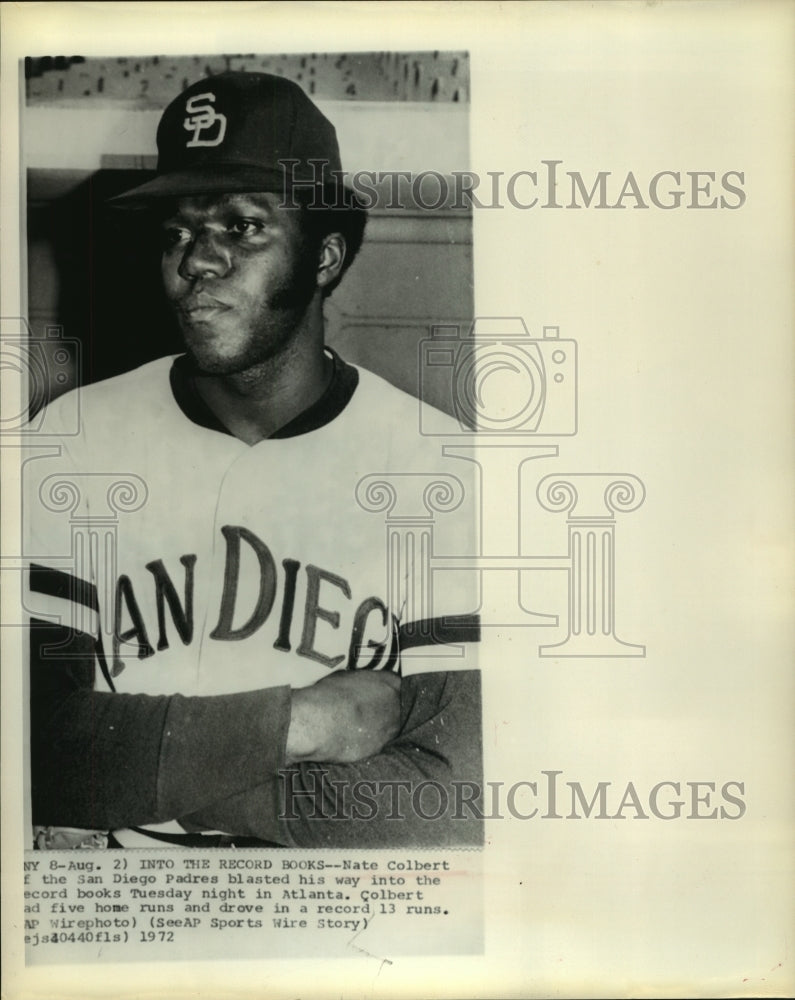 1972 San Diego Padres&#39; Nate Colbert drives in record 13 runs in game - Historic Images
