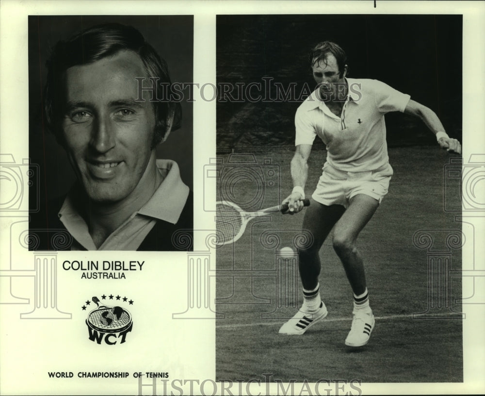 1975 Press Photo Professional tennis player Colin Dibley of Australia. - Historic Images