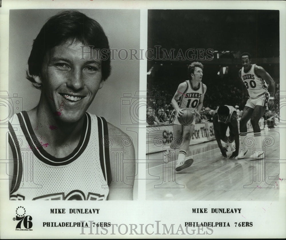 1978 Press Photo Philadelphia 76&#39;ers basketball player Mike Dunleavy. - Historic Images