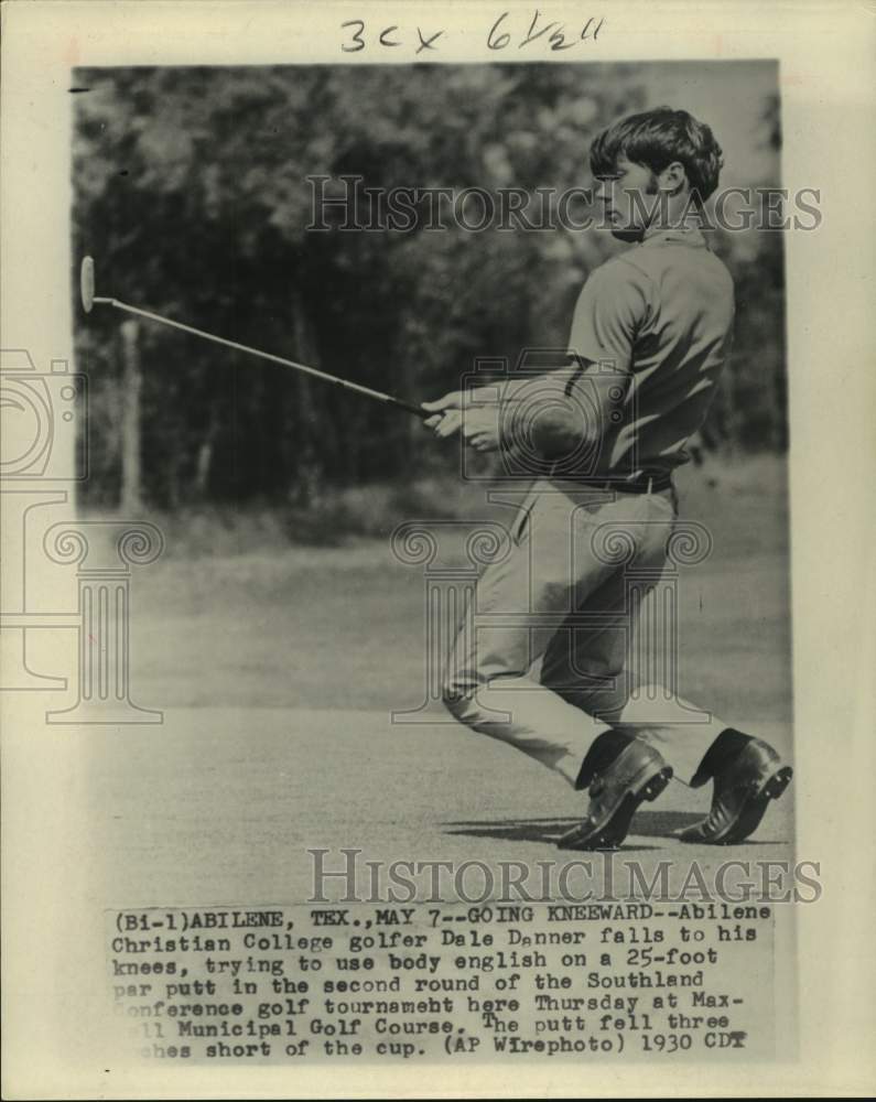 1930 Press Photo Dale Danner in the Southland Conference match at Maxwell Course- Historic Images