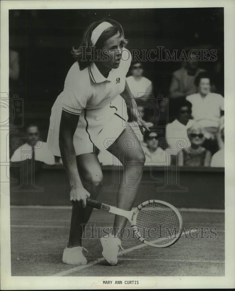 1972 Press Photo Mary Ann Curtis competes in tennis tournament - hcs04131 - Historic Images