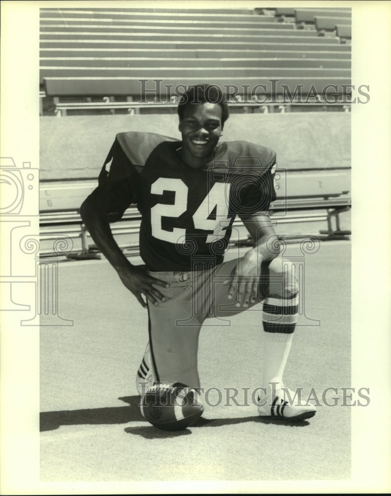 1978 Press Photo Iowa State university football player Dexter Green. - hcs04472- Historic Images