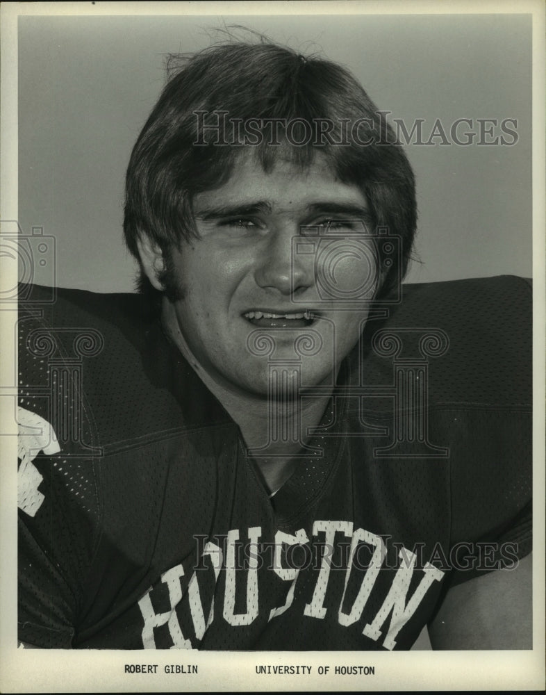 Press Photo University of Houston defensive back Robert Giblin. - hcs04732- Historic Images