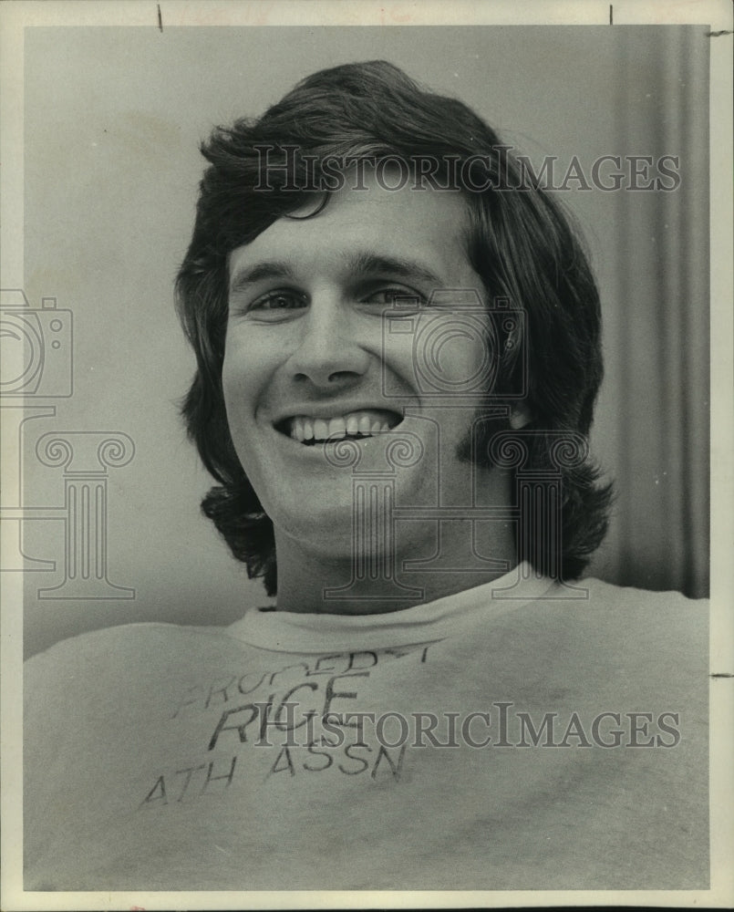 1973 Press Photo Rice University football player Fred Geisler. - hcs04884 - Historic Images