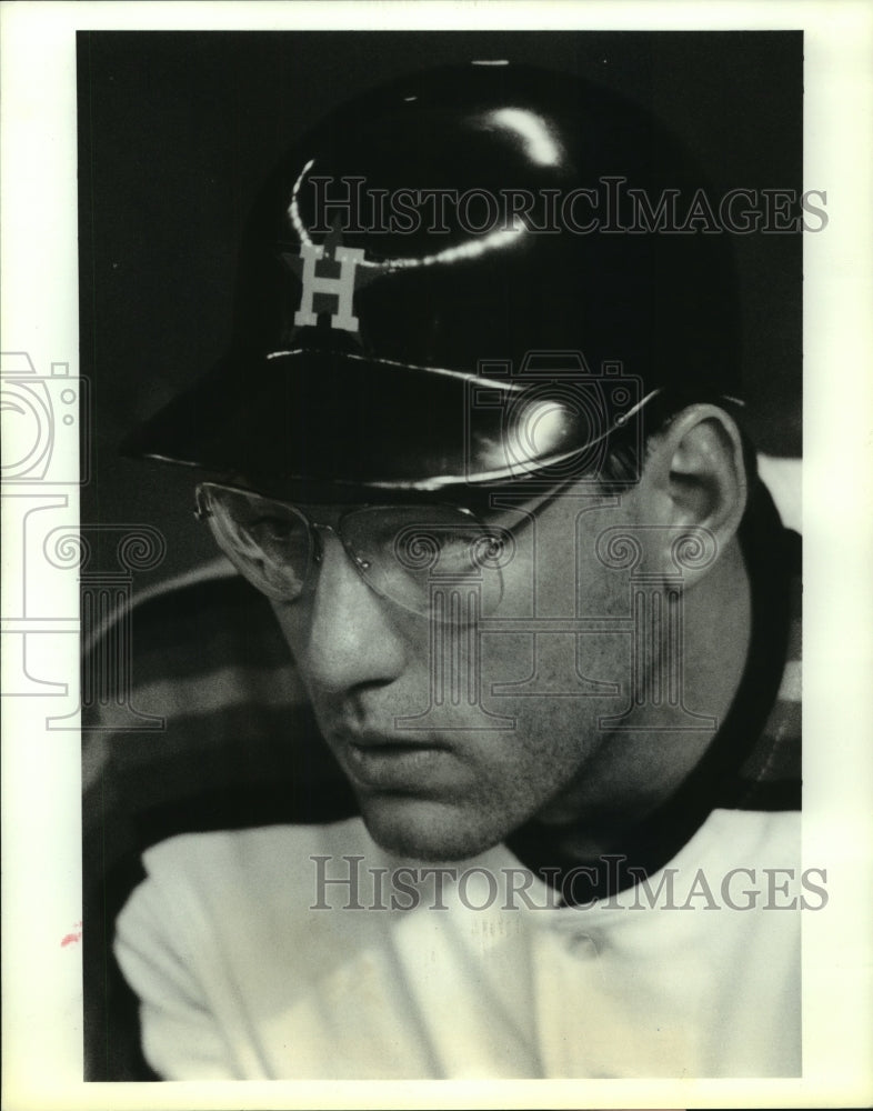 1990 Press Photo New Houston Astros&#39; baseball player Rich Gedman. - hcs04897 - Historic Images