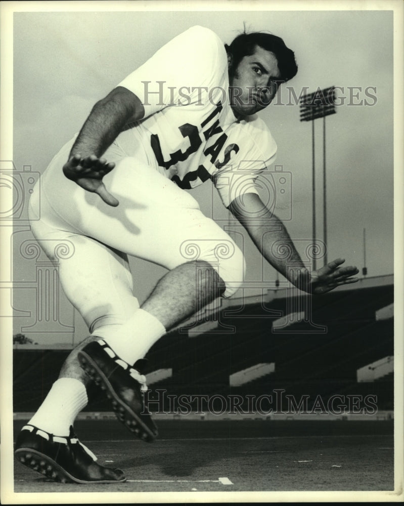 1972 Press Photo University of Texas football player Glen Gaspard. - hcs05054 - Historic Images