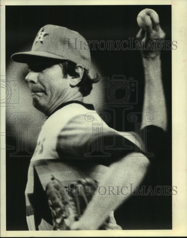 1980 Press Photo Houston Astros&#39; pitcher Ken Frosch in an improving rotation. - Historic Images