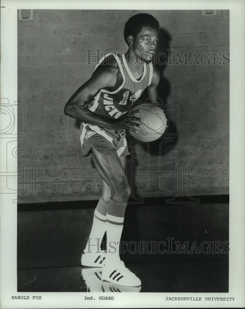 1971 Press Photo Jacksonville University 2nd Guard, Harold Fox. - hcs05075- Historic Images