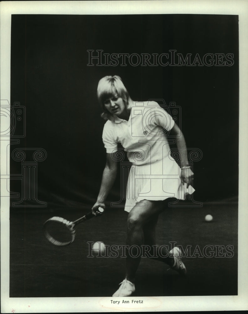 1971 Press Photo Professional tennis player Tory Ann Fretz of the United States. - Historic Images