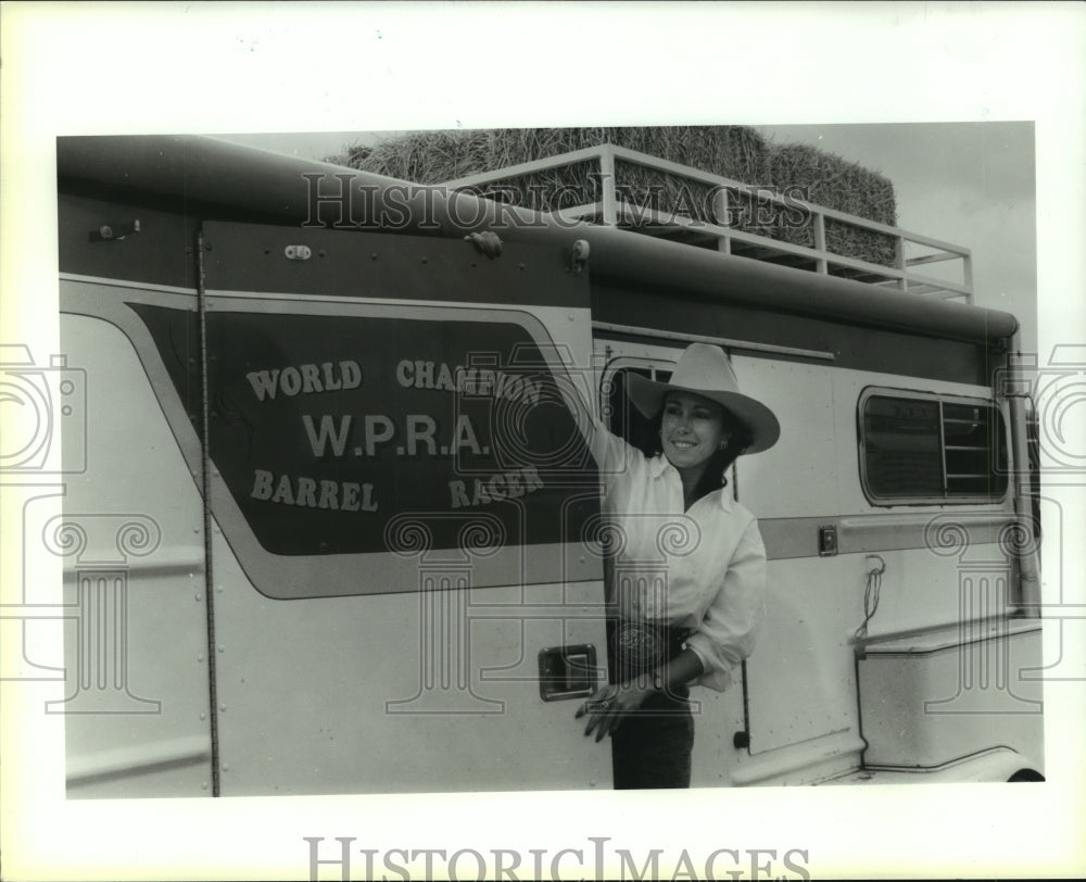 1990 Press Photo World Champion Barrel Racer Marlene Eddleman - hcs05352- Historic Images