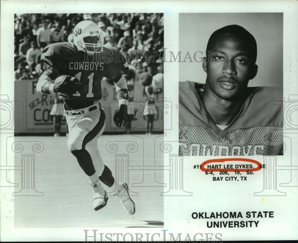 1986 Press Photo Oklahoma State University split end, Hart Lee Dykes. - Historic Images