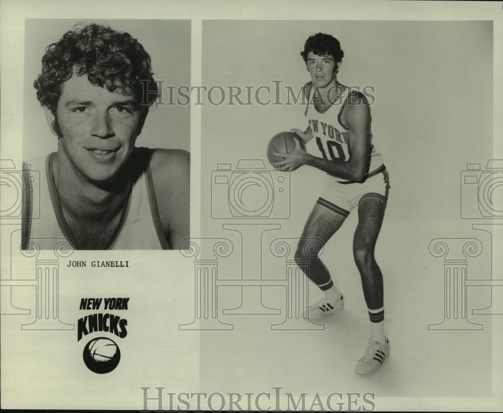 1974 Press Photo New York Knicks basketball player John Gianelli. - hcs05718 - Historic Images