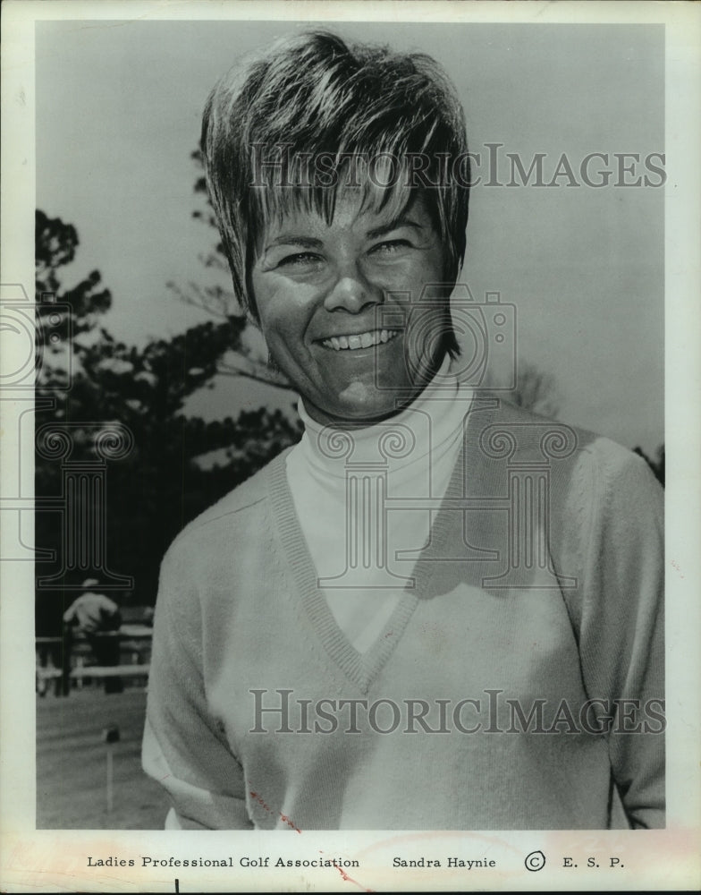 1970 Press Photo Ladies Professional Golf Association member Sandra Haynie.- Historic Images