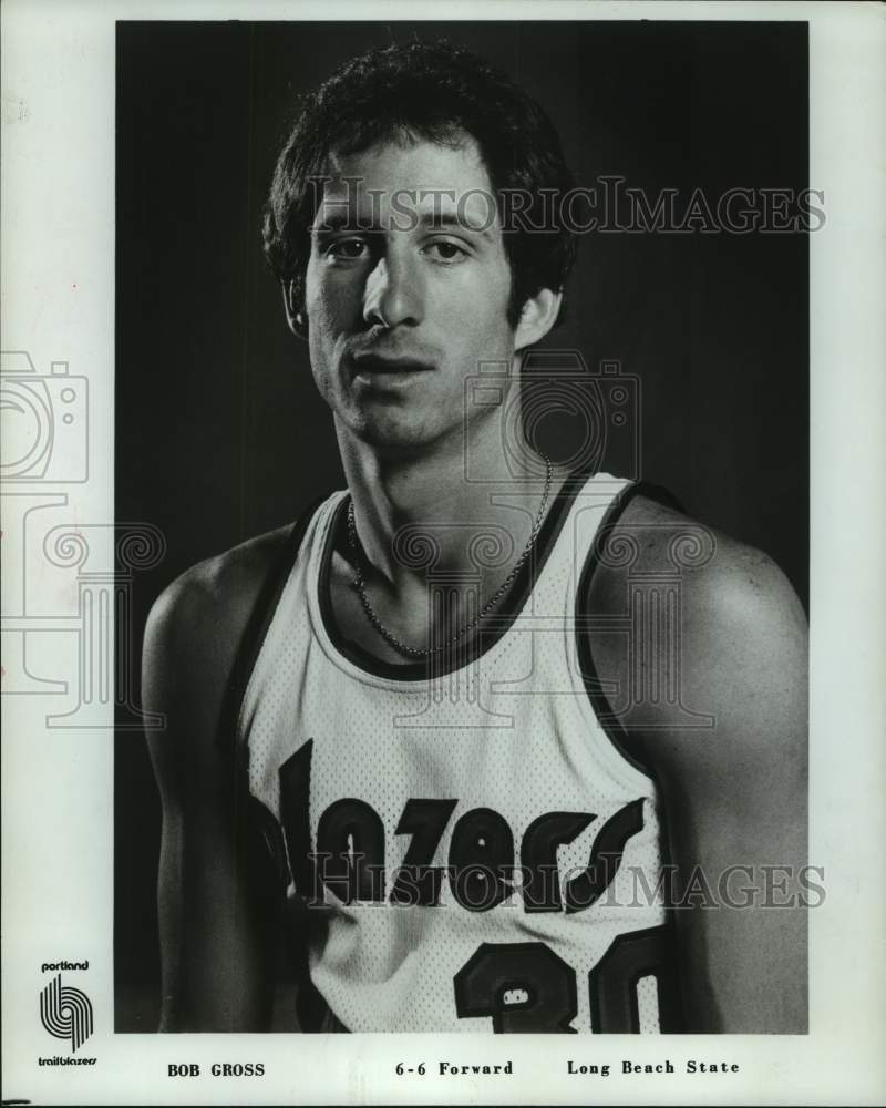 1978 Press Photo Bob Gross, forward player for the Portland Trail Blazers- Historic Images