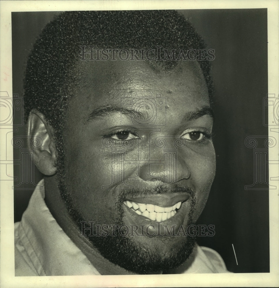 1981 Press Photo Houston Oilers&#39; football player Leon Gray. - hcs06321 - Historic Images