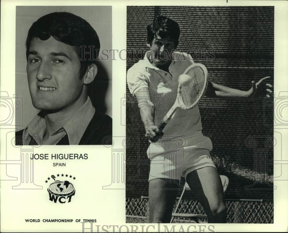 1975 Press Photo Tennis player Jose Higueras of Spain - hcs06646- Historic Images