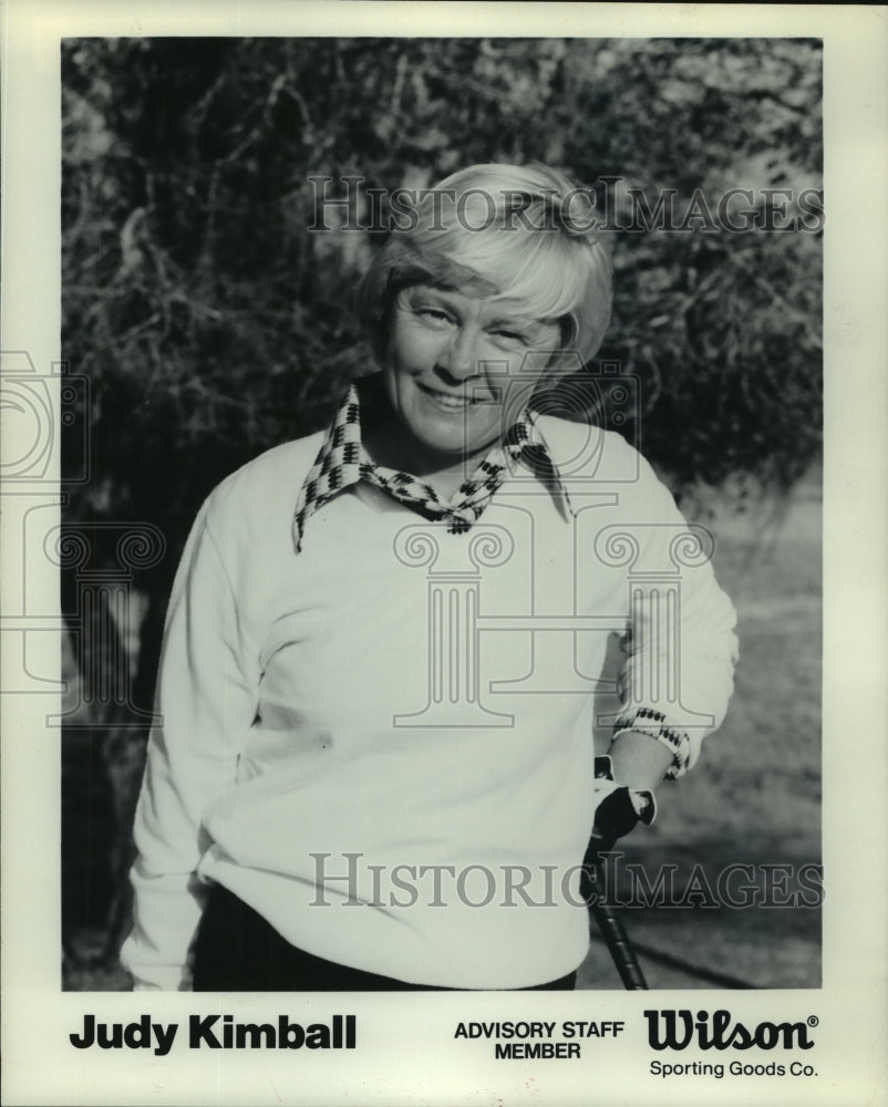 1978 Press Photo Wilson Sporting Goods advisory staff member Judy Kimball. - Historic Images