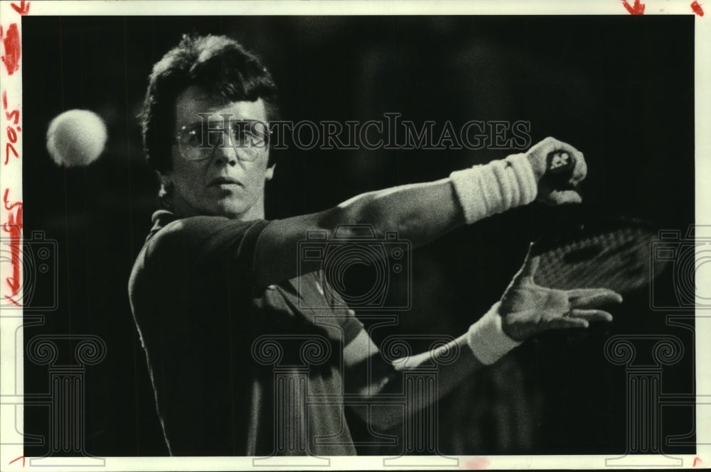 1989 Press Photo Pro tennis player Billie Jean King of the United States.- Historic Images