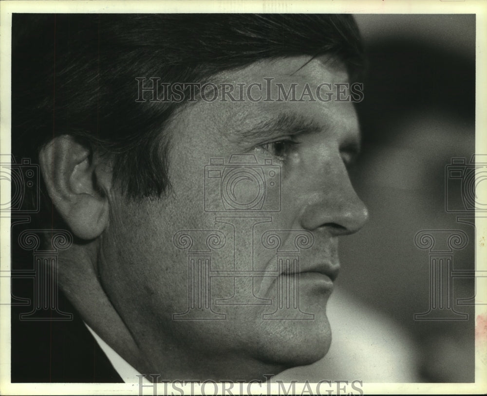 1986 Press Photo Houston Oilers' coach Jerry Glanville needs to tame Lions today - Historic Images