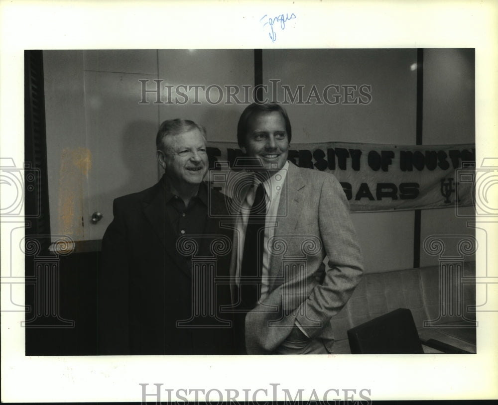 1987 Press Photo New University of Houston golf coach Keith Fergus, announced. - Historic Images