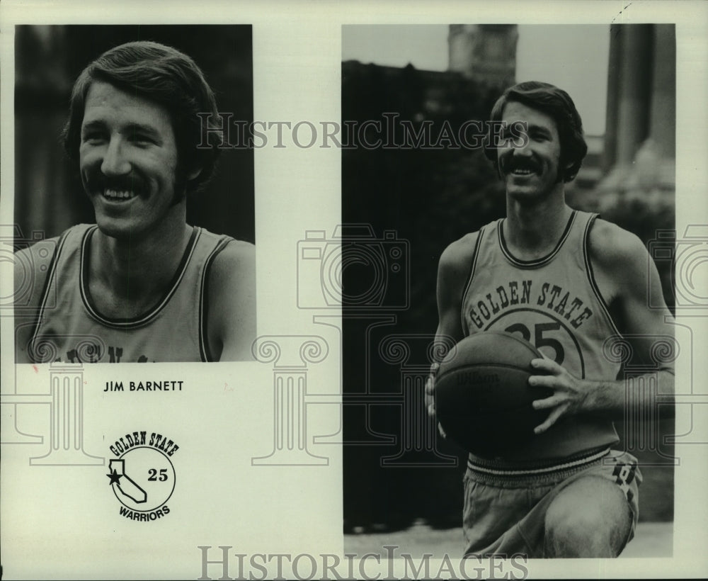 1974 Press Photo Golden State Warriors basketball player Jim Barnett. - Historic Images