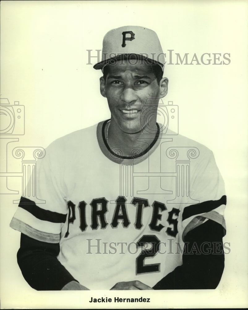 1971 Press Photo Pittsburgh Pirates infielder Jackie Hernandez. - hcs08650- Historic Images