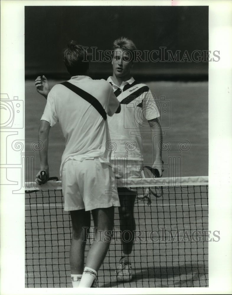 1991 Press Photo Pro tennis star Magnus Gustafsson wins American Capitol tourney- Historic Images