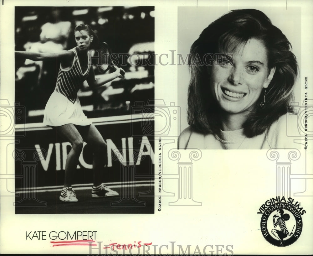 1987 Press Photo Professional tennis player Kate Gompert of Virginia Slims Tour - Historic Images