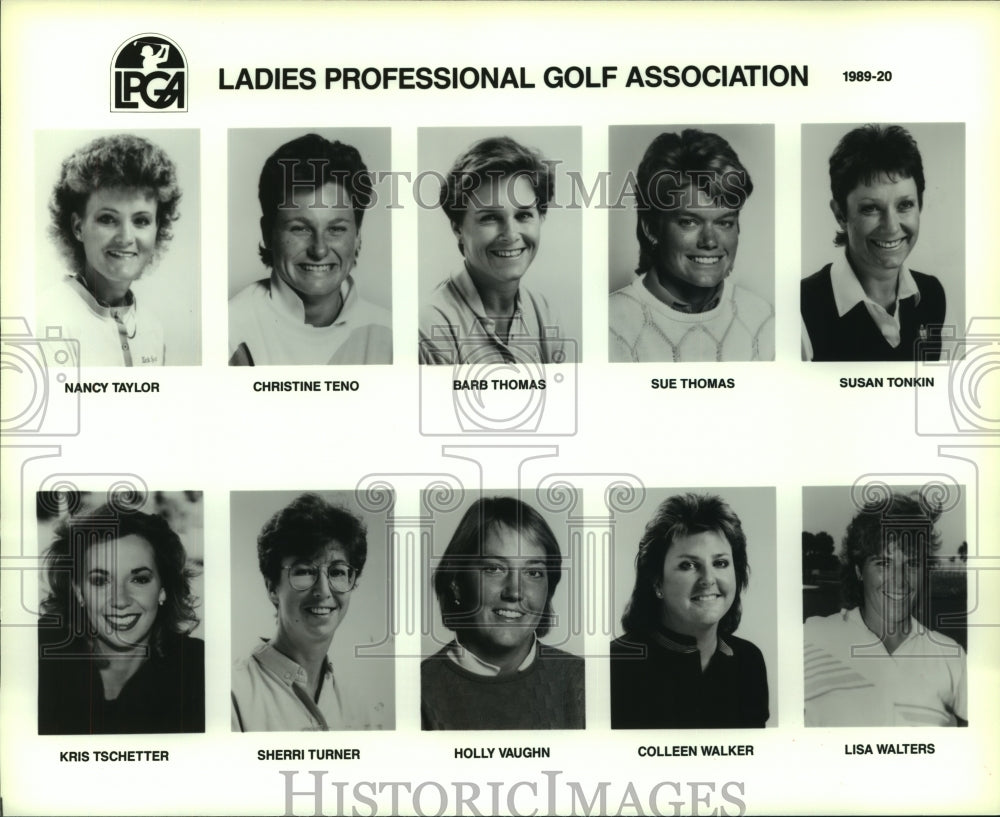 1989 Press Photo Members of the Ladies Professional Golf Association- Historic Images