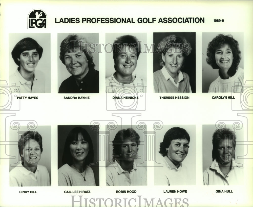 1989 Press Photo Members of the Ladies Professional Golf Association - hcs09786 - Historic Images