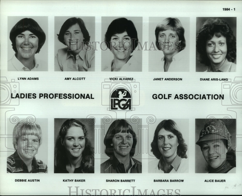 1984 Press Photo Members of the Ladies Professional Golf Association - hcs09796- Historic Images