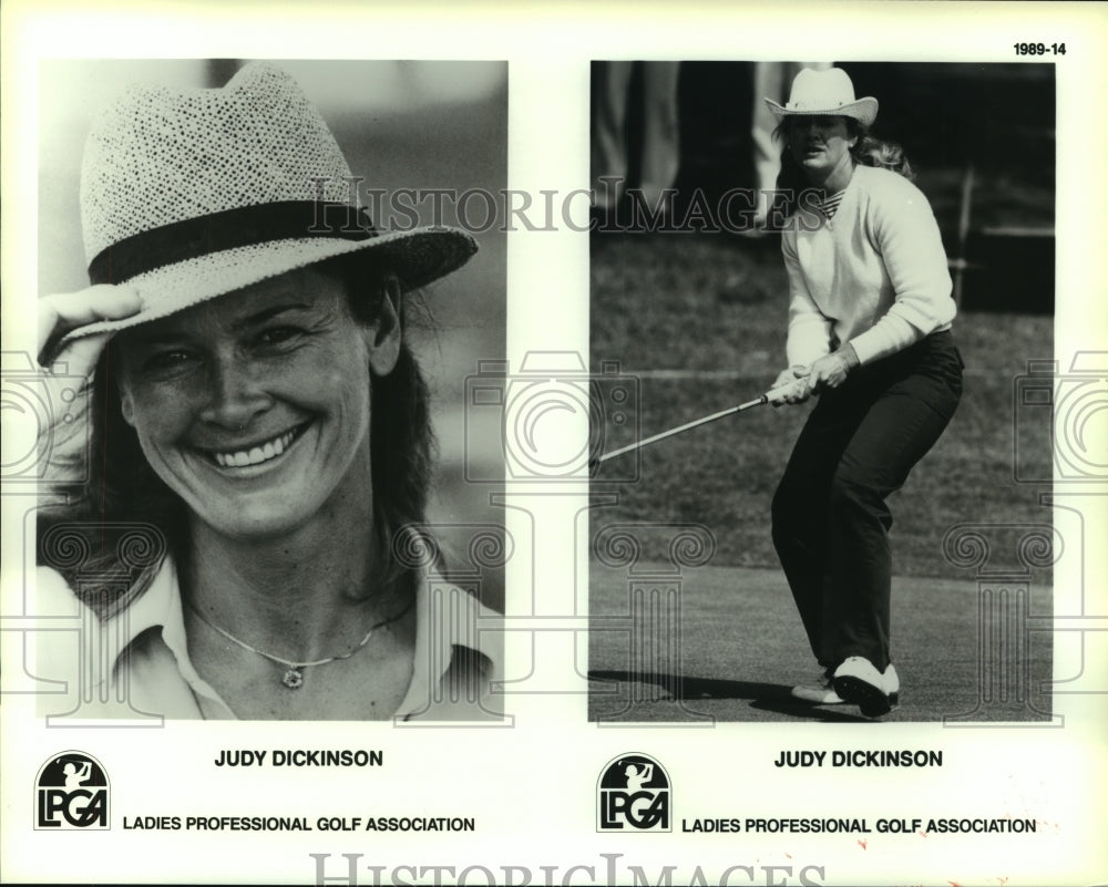 1989 Press Photo Ladies professional golfer Judy Dickinson. - hcs09811- Historic Images