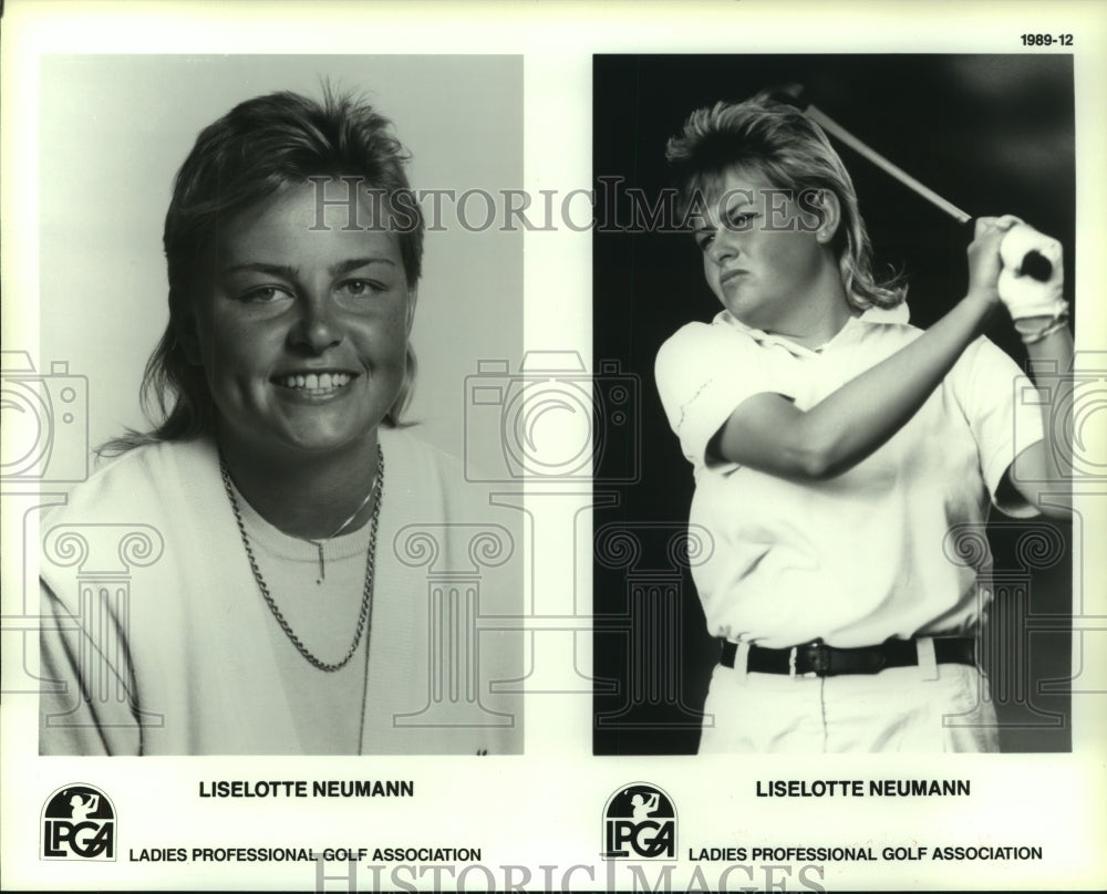 1989 Press Photo Ladies professional golfer Liselotte Neumann. - hcs09813- Historic Images