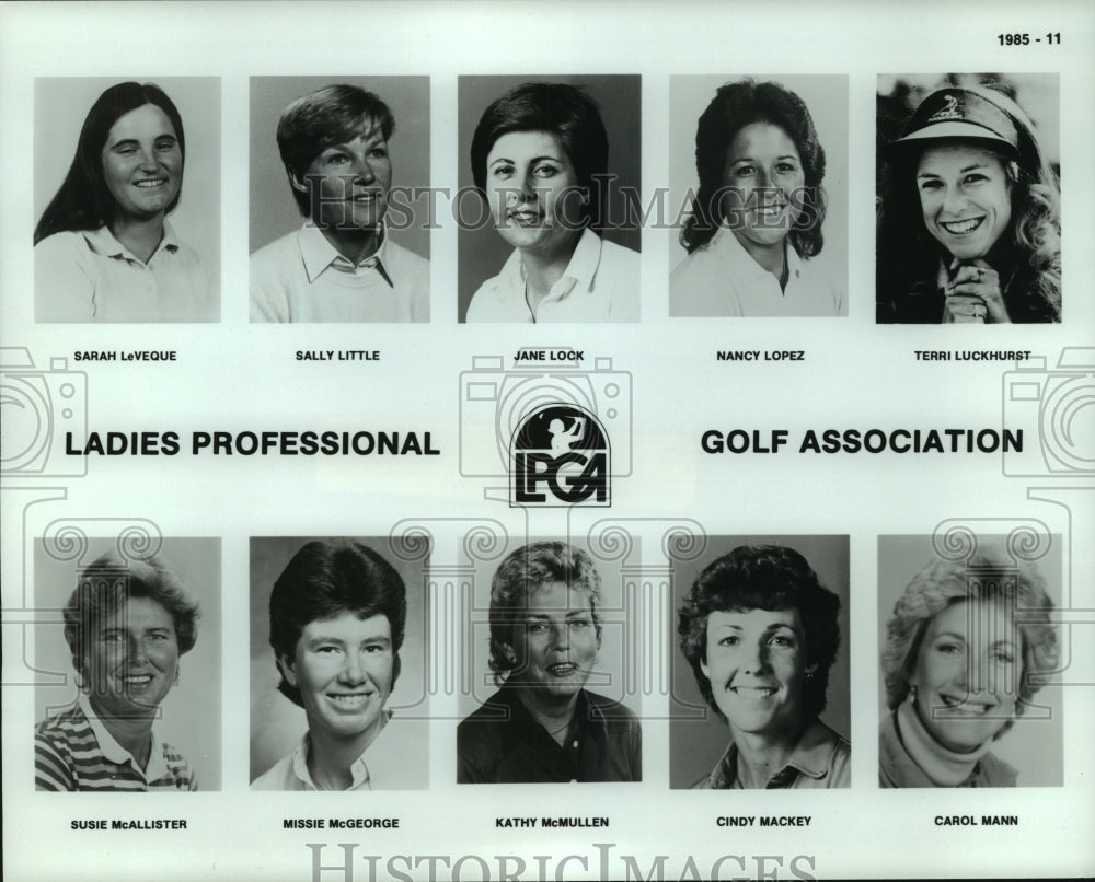 1985 Press Photo Members of the Ladies Professional Golf Association - hcs09823- Historic Images