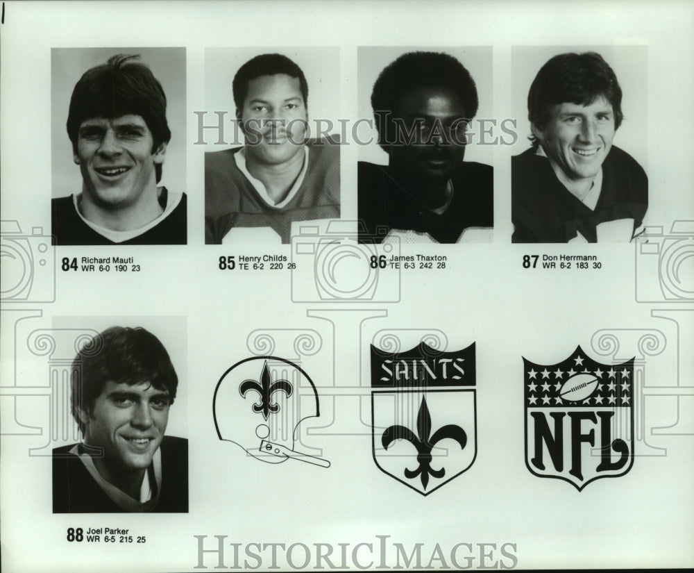 Press Photo Members of the New Orleans Saints football team. - hcs09860 - Historic Images