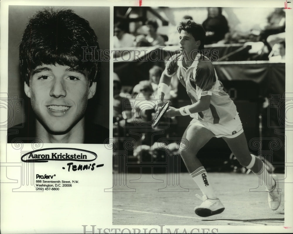 1988 Press Photo Professional tennis player Aaron Krickstein. - hcs09880- Historic Images
