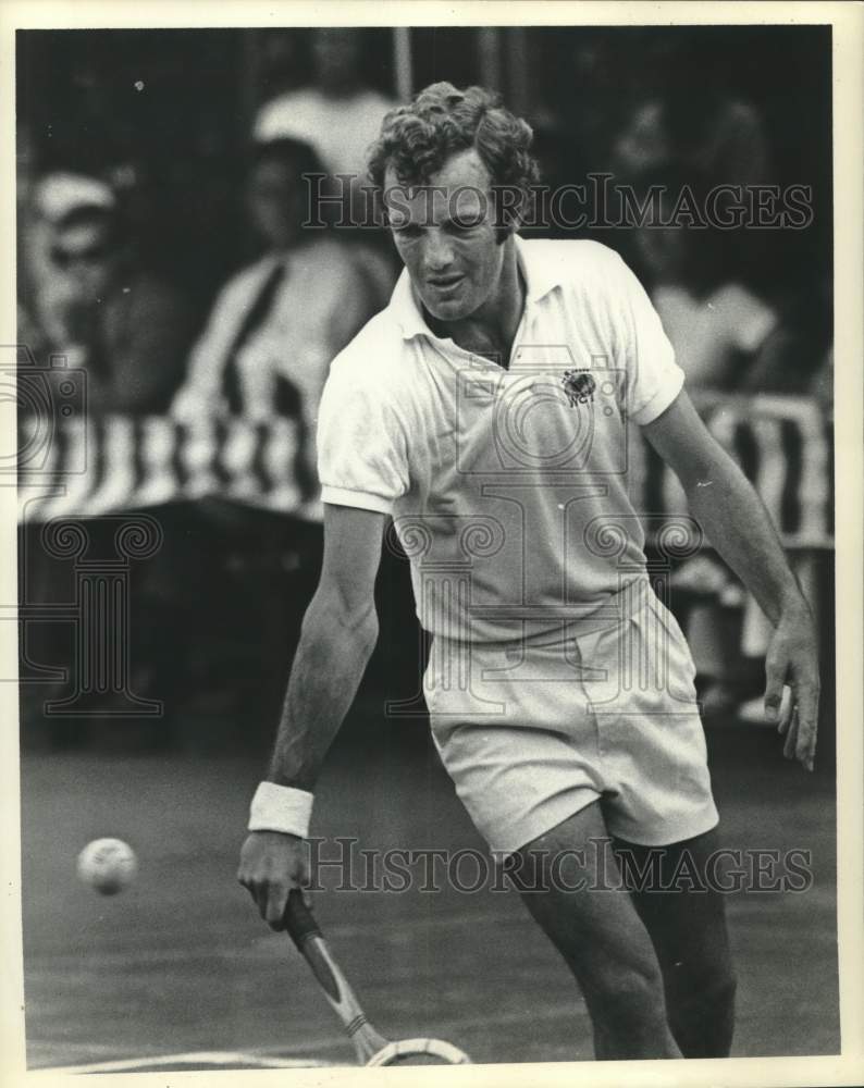 1973 Press Photo Tom Okker competes in a tennis tournament - hcs10120 - Historic Images