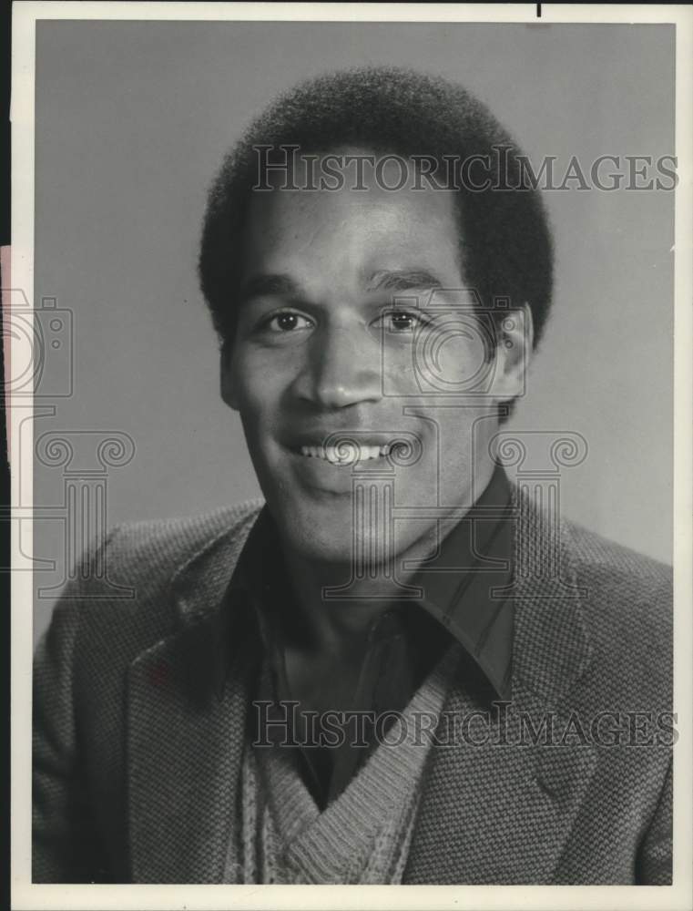 1986 Press Photo O.J. Simpson, football player and actor - hcs10719 - Historic Images