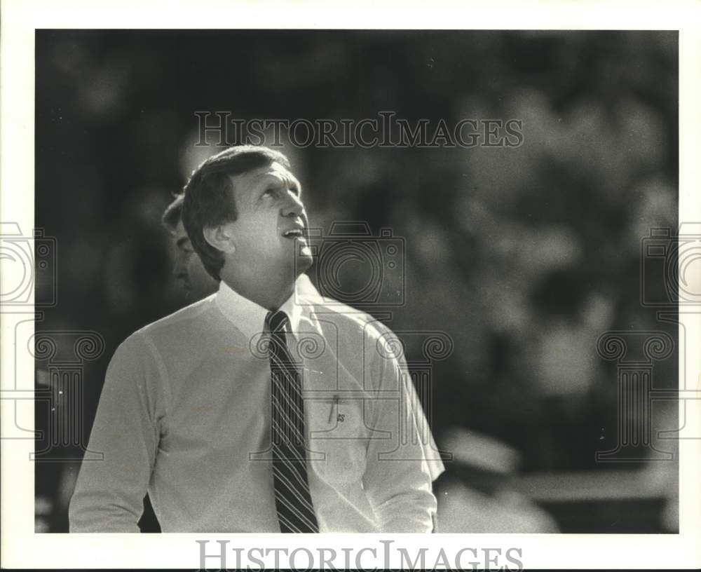 1982 Press Photo Jackie Sherrill, Texas A&amp;M coach - hcs10962 - Historic Images