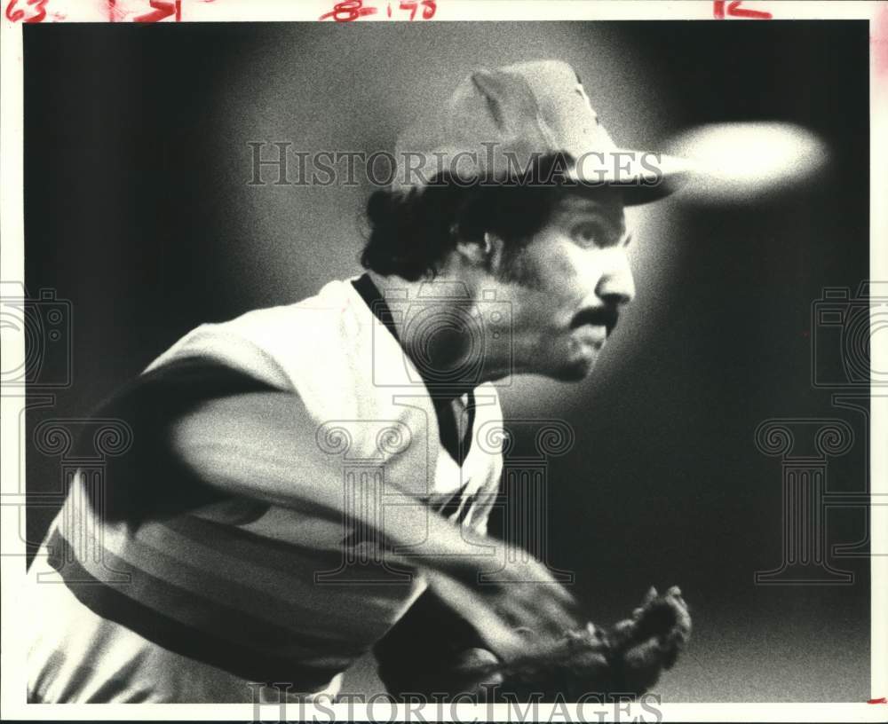 1980 Press Photo Frank LaCorte, Houston Astros Baseball Relief Pitcher- Historic Images