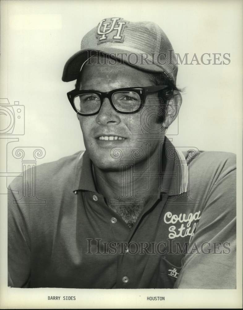 1972 Press Photo University of Houston football coach Barry Sides. - hcs11660 - Historic Images