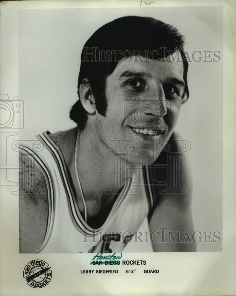 1971 Press Photo San Diego / Houston Rockets guard, 6&#39;3&quot; Larry Siegfried. - Historic Images